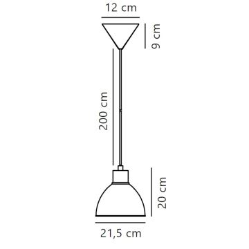 Nordlux - Lestenec na vrvici POP 1xE27/40W/230V bela