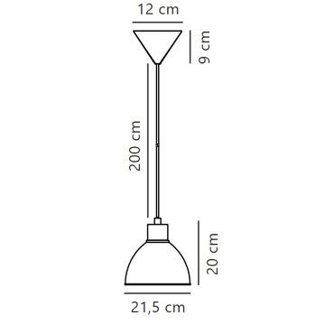 Nordlux - Lestenec na vrvici POP 1xE27/40W/230V bež