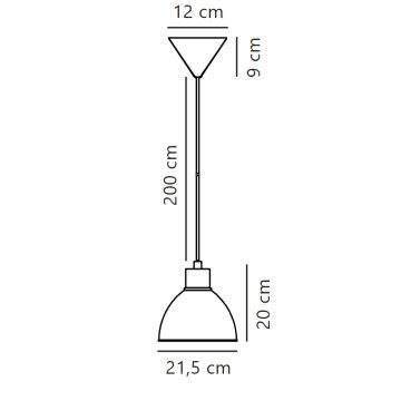 Nordlux - Lestenec na vrvici POP 1xE27/40W/230V črna/krom