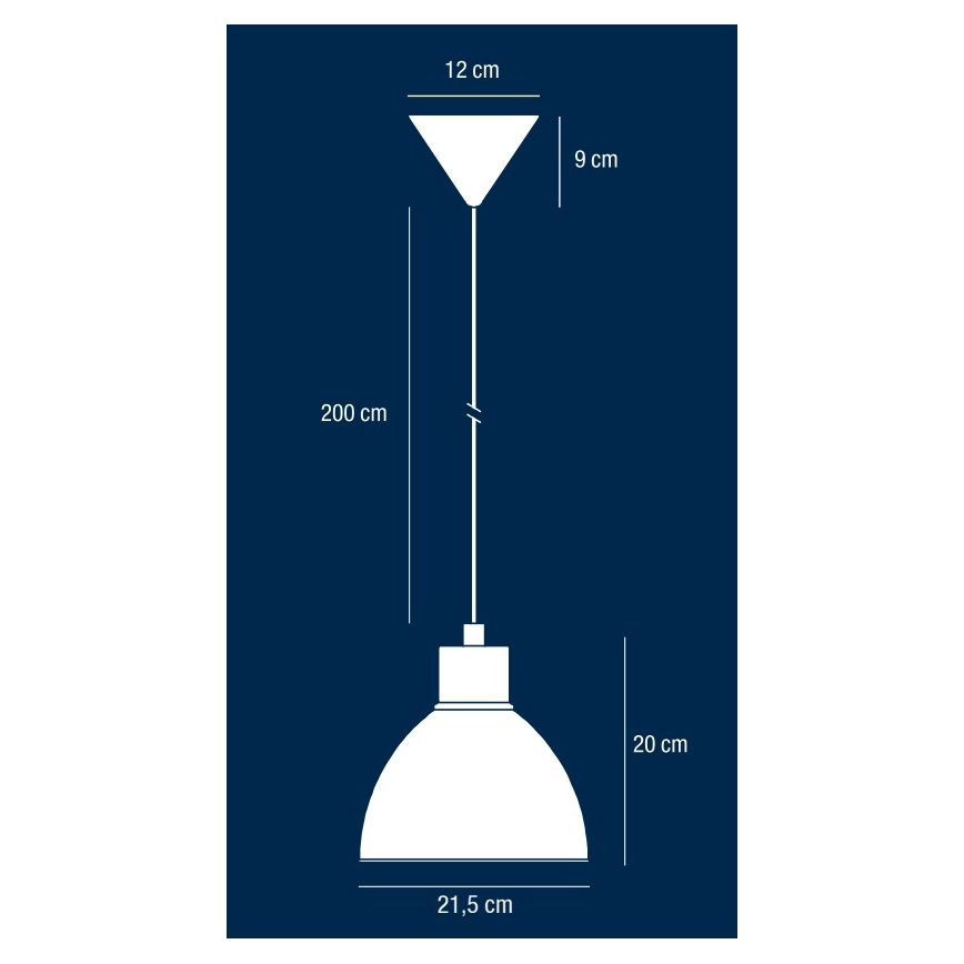 Nordlux - Lestenec na vrvici POP 1xE27/40W/230V črna/zlata