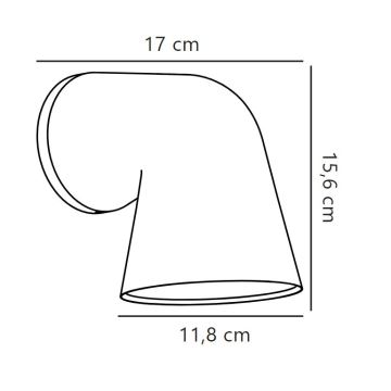 Nordlux - Zunanja stenska svetilka FRONT 1xGU10/28W/230V IP44 bela