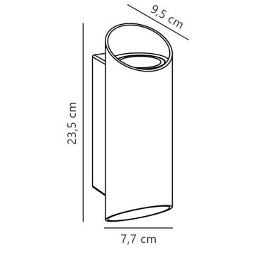 Nordlux - Zunanja stenska svetilka NICO 2xGU10/25W/230V IP54 antracit