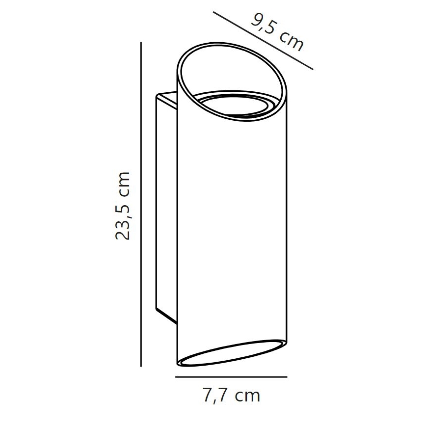 Nordlux - Zunanja stenska svetilka NICO 2xGU10/25W/230V IP54 antracit