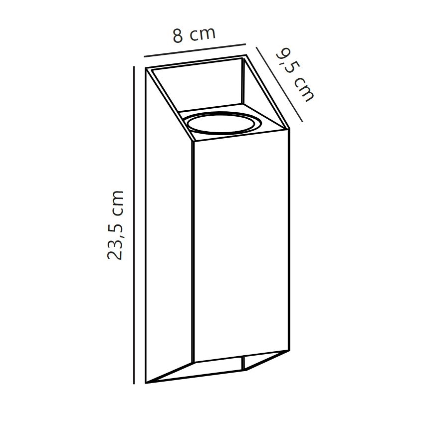 Nordlux - Zunanja stenska svetilka NICO 2xGU10/25W/230V IP54 rjava