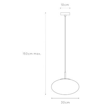 ONLI - Lestenec na vrvici JANET 1xE27/6W/230V pr. 30 cm