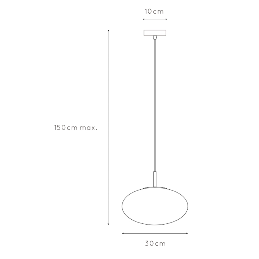 ONLI - Lestenec na vrvici JANET 1xE27/6W/230V pr. 30 cm