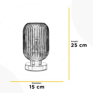 ONLI - Namizna svetilka DOROTY 1xE27/22W/230V modra/zlata