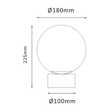 ONLI - Namizna svetilka JANET 1xE14/6W/230V pr. 20 cm