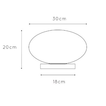 ONLI - Namizna svetilka JANET 1xE27/6W/230V pr. 30 cm