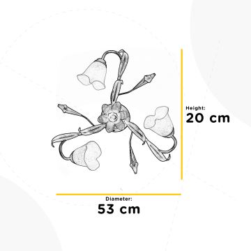 ONLI - Stropna svetilka LUCREZIA 3xE14/6W/230V krem barva