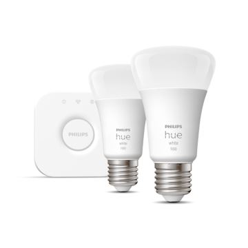 Osnovni komplet Philips Hue WHITE 2xE27/9,5W 2700K + povezovalna naprava