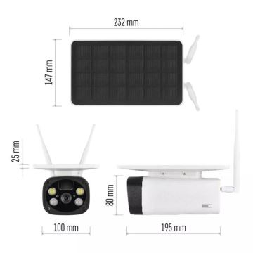 Pametna zunanja IP kamera GoSmart 3,5W/5V 8800 mAh IP55