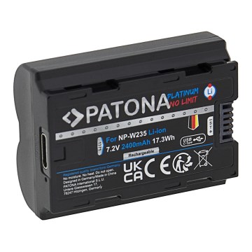 PATONA - Akumulator Fuji NP-W235 2400mAh Li-Ion Platinum USB-C polnjenje X-T4