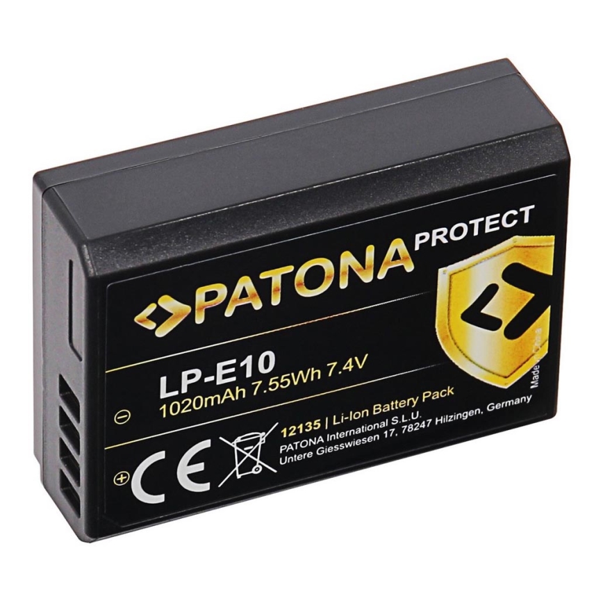 PATONA - Baterija Canon LP-E10 1020mAh Li-Ion Protect