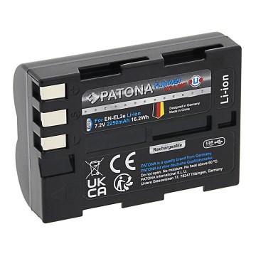 PATONA - Baterija Nikon EN-EL3E 2250mAh Li-Ion Platinum USB-C charging