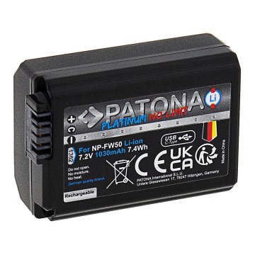 PATONA - Baterija Sony NP-FW50 1030mAh Li-Ion Platinum USB-C polnjenje