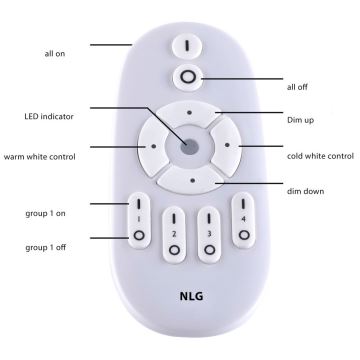 Paul Neuhaus 16537-16-O - LED Zatemnitvena plošča FLAT LED/21W/230V + Daljinski upravljalnik