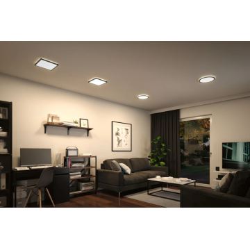 Paulmann 71002 - LED/11,2W Nadgradni panel ATRIA 230V 4000K pr. 19 cm črna