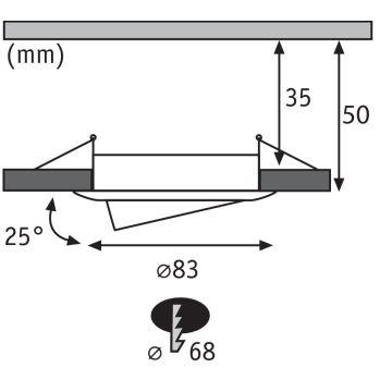 Paulmann 92769 - LED Kopalniška svetilka PREMIUM LINE LED/6,8W/230V