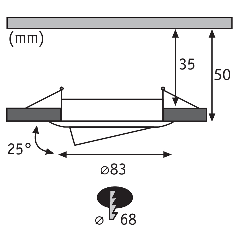 Paulmann 92769 - LED Kopalniška svetilka PREMIUM LINE LED/6,8W/230V