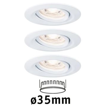 Paulmann 92971 - SET 3x LED/4,2W IP23 Zatemnitvena kopalniška vgradna svetilka NOVA 230V