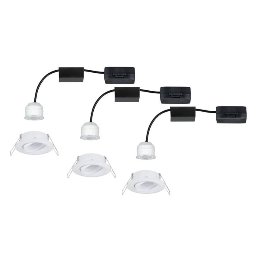 Paulmann 92971 - SET 3x LED/4,2W IP23 Zatemnitvena kopalniška vgradna svetilka NOVA 230V