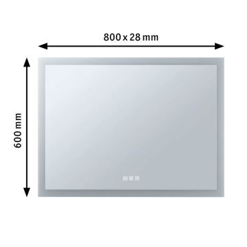 Paulmann 93013 - LED/22W IP44 Zatemnitveno kopalniško ogledalo z osvetlitvijo ozadja 230V  2700/4000/6500K