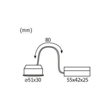 Paulmann 93070 - LED/6W Zatemnitveni modul NOVA 230V 2700K