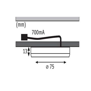 Paulmann 93564 - SET 3x LED/4,5W Osvetlitev za pohištvo FURNITURE 230V