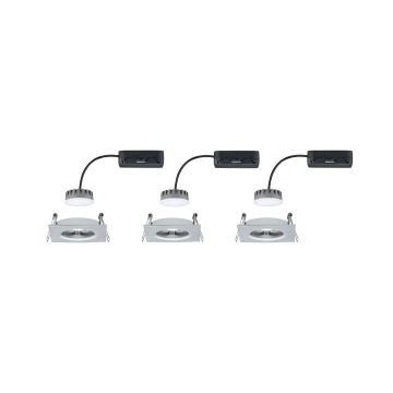 Paulmann 93895 - SET 3xLED/6W IP44 Zatemnitvena kopalniška vgradna svetilka NOVA 230V