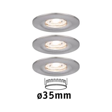 Paulmann 94301 - SET 3x LED/4W IP44 Kopalniška vgradna svetilka NOVA 230V