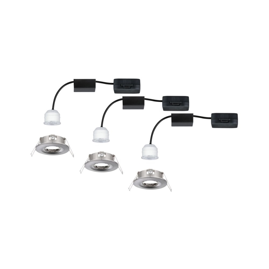 Paulmann 94301 - SET 3x LED/4W IP44 Kopalniška vgradna svetilka NOVA 230V