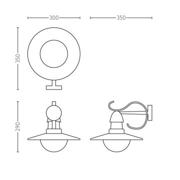 Philips 01816/30/PN - Zunanja svetilka MYGARDEN TOPIARY 1xE27/60W/230V IP44