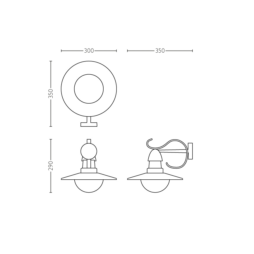 Philips 01816/30/PN - Zunanja svetilka MYGARDEN TOPIARY 1xE27/60W/230V IP44