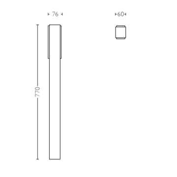 Philips - Zunanja stebrna svetilka 2xLED/4,5W IP44