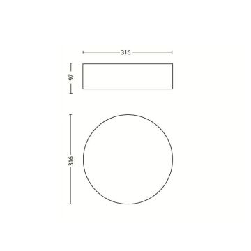 Philips - Stropna svetilka 2xE27/23W/230V