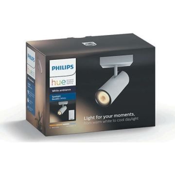 Philips - LED Zatemnitveni reflektor Hue BURATTO 1xGU10/5,5W + Daljinski upravljalnik