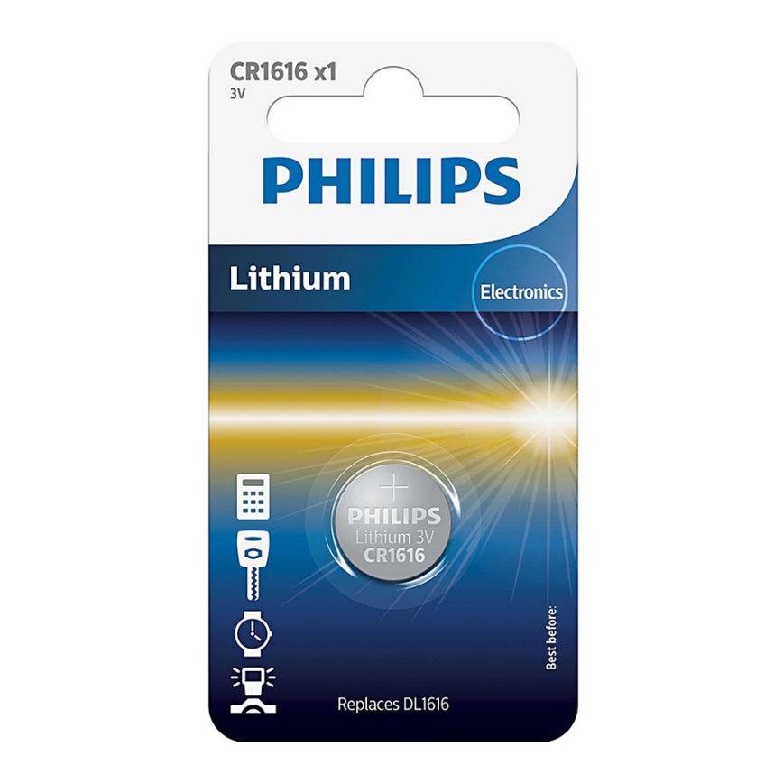 Philips CR1616/00B - Litijeva baterija gumbasta CR1616 MINICELLS 3V 52mAh