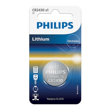 Philips CR2430/00B - Litijeva baterija gumbasta CR2430 MINICELLS 3V 300mAh