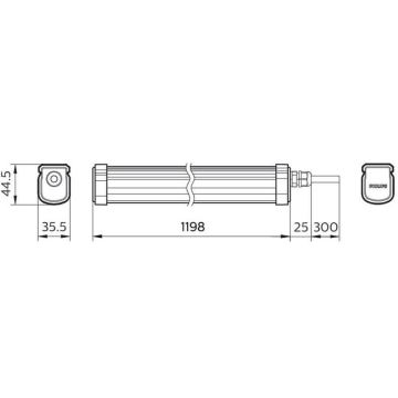 Philips - LED Industrijska svetilka PROJECTLINE LED/34W/230V IP65