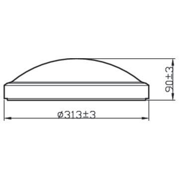 Philips - LED Kopalniška stropna svetilka LED/17W/230V IP44