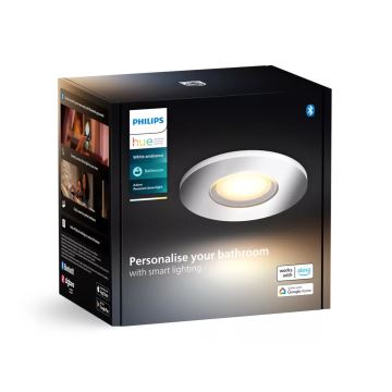 Philips - LED Zatemnitvena kopalniška vgradna svetilka Hue ADORE BATHROOM 1xGU10/4,2W/230V 2200-6500K IP44