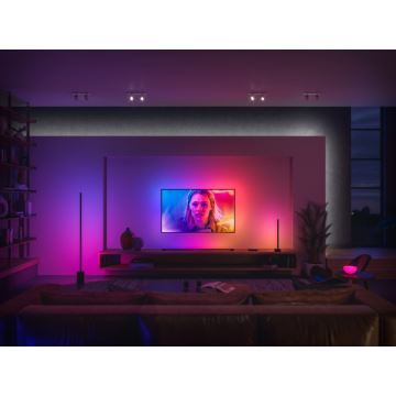 Philips - LED RGB Zatemnitvena namizna svetilka Hue SIGNE LED/12W/230V 2000-6500K črna