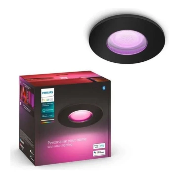 Philips - LED RGBW Zatemnitvena kopalniška vgradna svetilka Hue XAMENTO GU10/5,7W/230V IP44 2200-6500K