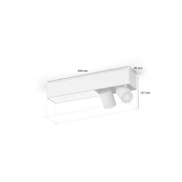 Philips - LED RGBW Zatemnitveni reflektor Hue CENTRIS 2xGU10/4,2W/230V+ LED/11W