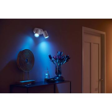 Philips - LED RGBW Zatemnitveni reflektor Hue FUGATO 2xGU10/4,2W/230V 2000-6500K bela