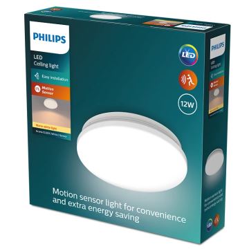 Philips - LED Stropna svetilka s senzorjem ACUNA LED/12W/230V 2700K