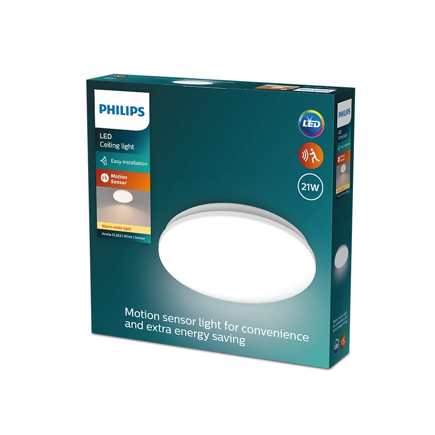 Philips - LED Stropna svetilka s senzorjem ACUNA LED/21W/230V 2700K