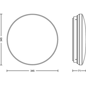 Philips - LED Stropna svetilka s senzorjem ACUNA LED/21W/230V 2700K