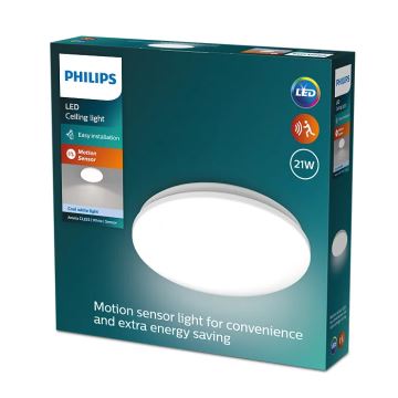 Philips - LED Stropna svetilka s senzorjem ACUNA LED/21W/230V 4000K